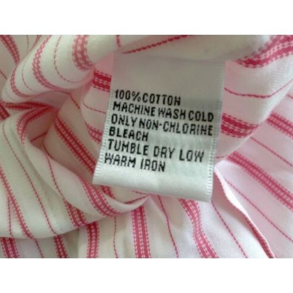 Talbots Stripe Button Front Button Cuff - Picture 5 of 5